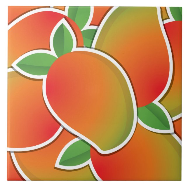 Funky mango tile (Front)