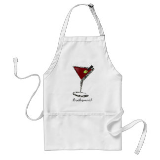Funky martini Fun Bridesmaid Favors Adult Apron