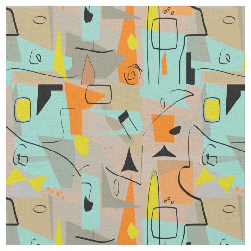 Funky Mid-century Fabric