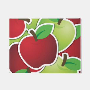 Funky mixed apples doormat