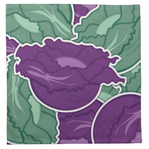 Funky mixed cabbage napkin