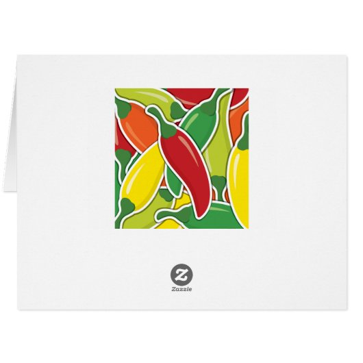 Funky mixed chilli peppers (Back Horizontal)