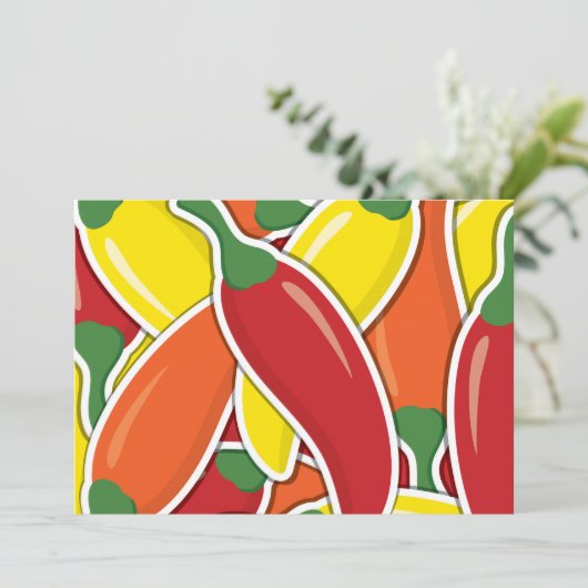 Funky mixed chilli peppers (Standing Front)