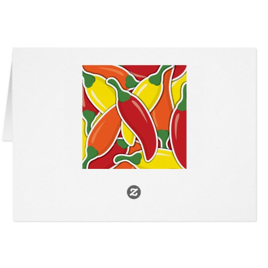 Funky mixed chilli peppers (Back Horizontal)