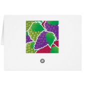 Funky mixed grapes cards (Back Horizontal)