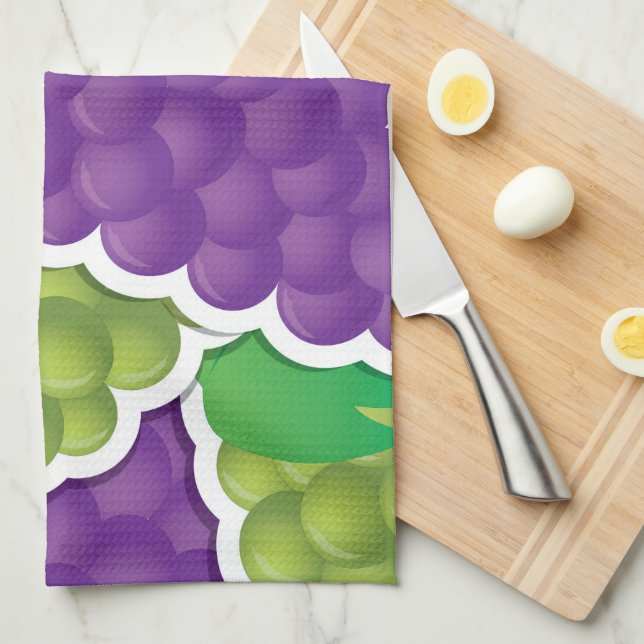 Funky mixed grapes towel (Quarter Fold)