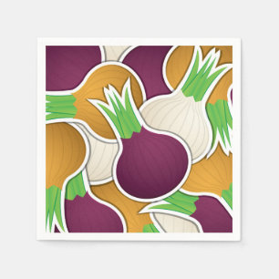 Funky mixed onions napkins