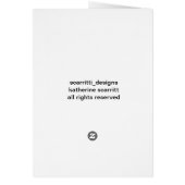 Funky Modern Art Card (Back)