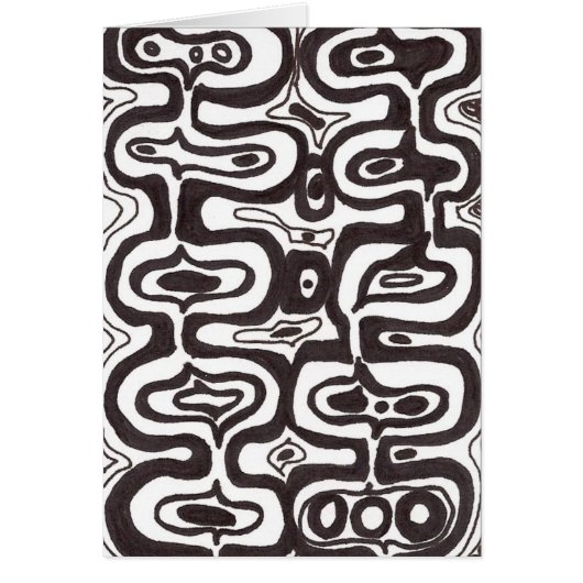 Funky Modern Art Card (Front)