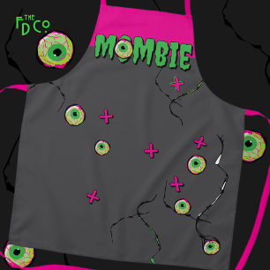 Funky Mombie Zombie Eyeball Poppin’ Funny Apron