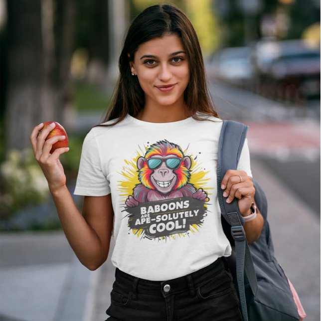 Funky Monkey: Baboons Are Apes Totally Cool T-Shirt (Creator Uploaded)