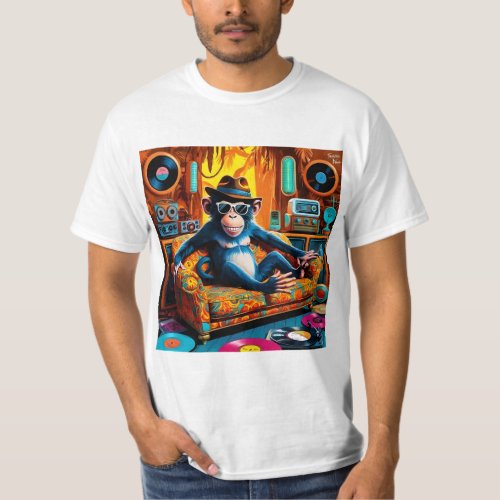 Funky monkey designed T_shirt for men 