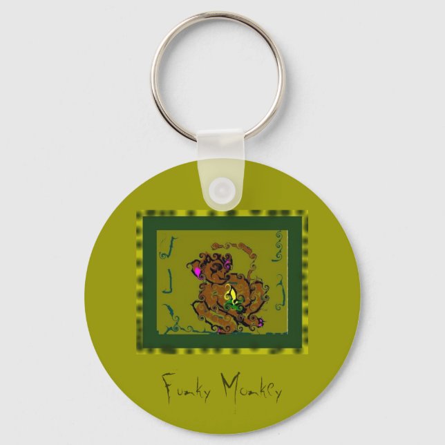 Funky  Monkey Keychain (Front)