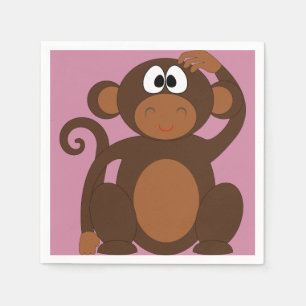 Funky Monkey Paper Napkins
