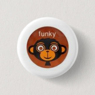 Funky Monkey Pinback Button