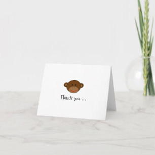 Funky Monkey Thank You Note