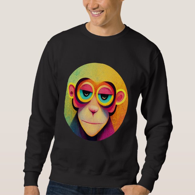 Funky Munky Space Pilot Monkey Sweatshirt (Front)