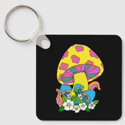 Funky Mushroom  Keychain