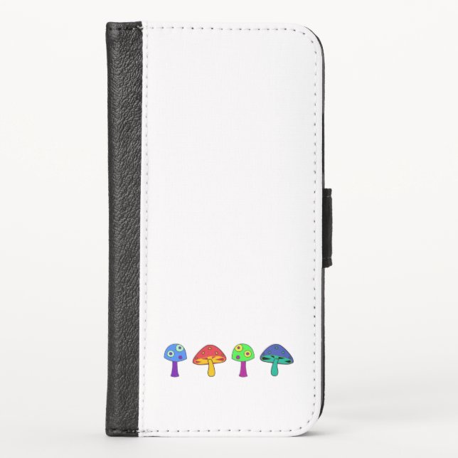 Funky Mushroom Wallet Case (Front)