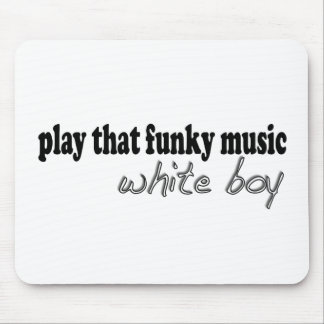 Funky Music White Boy Mouse Pad