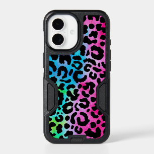 Funky Neon Colorful Leopard Print iPhone 17 Case