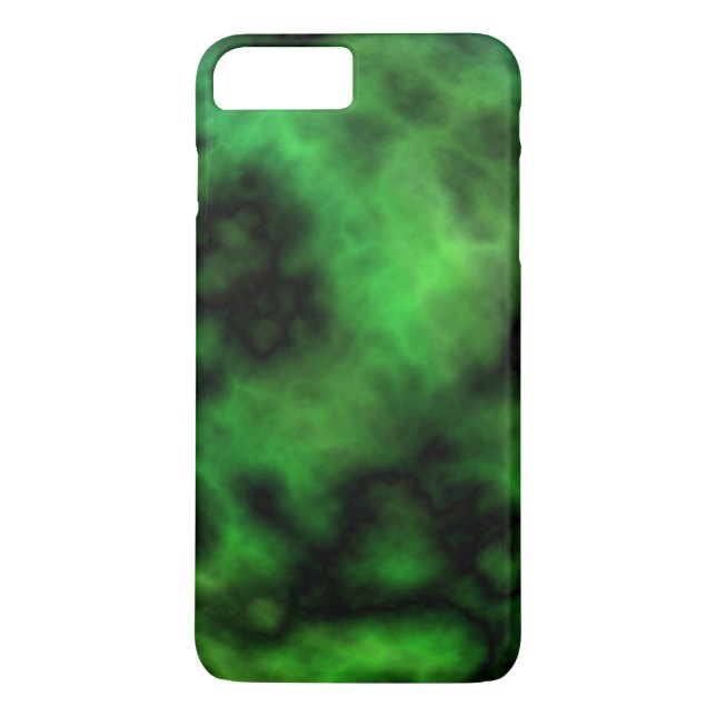 Funky Neon Green Emerald Halloween Abstract Case-Mate iPhone Case (Back)