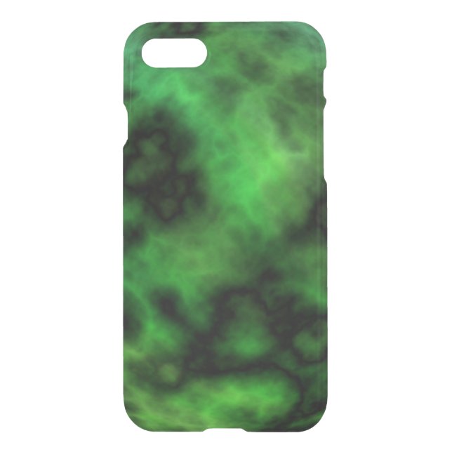Funky Neon Green Emerald Halloween Abstract Uncommon iPhone Case (Back)