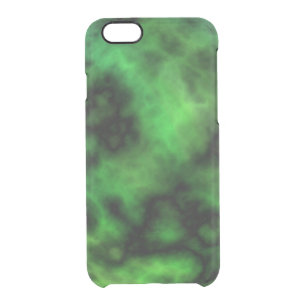 Funky Neon Green Emerald Halloween Abstract Clear iPhone 6/6S Case