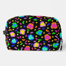 Funky Neon Leopard toiletry bag