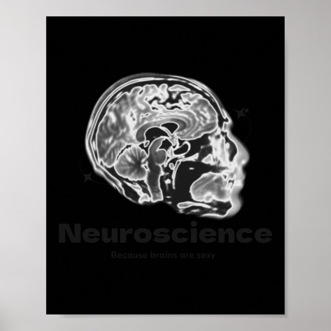 Funky Nerdy Sticker  Poster (Front)
