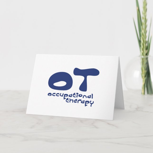 Funky Occupational Therapy Card (Front)