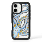 Funky Octopus Ink Blue Orange