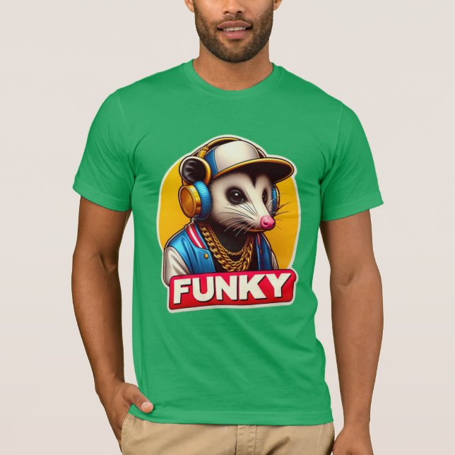 FUNKY-OPOSSUM DJ 4 T-Shirt (Front)