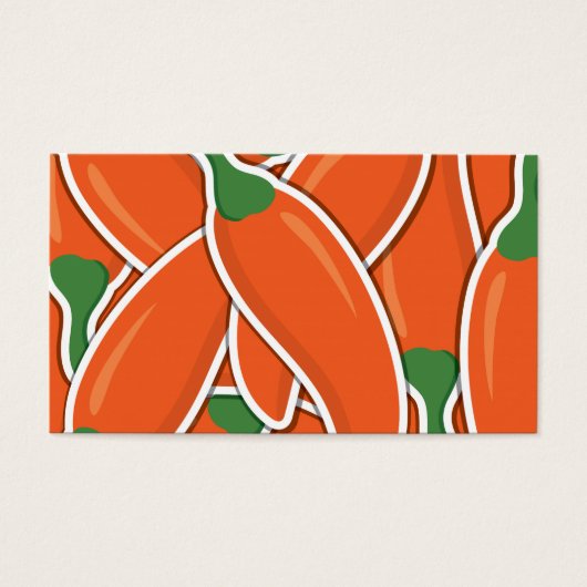 Funky orange chilli peppers (Front)