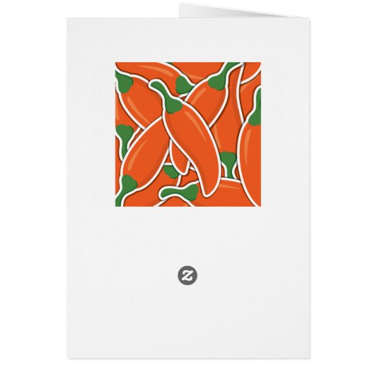 Funky orange chilli peppers (Back)