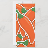 Funky orange chilli peppers (Front)