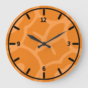 Funky orange clock