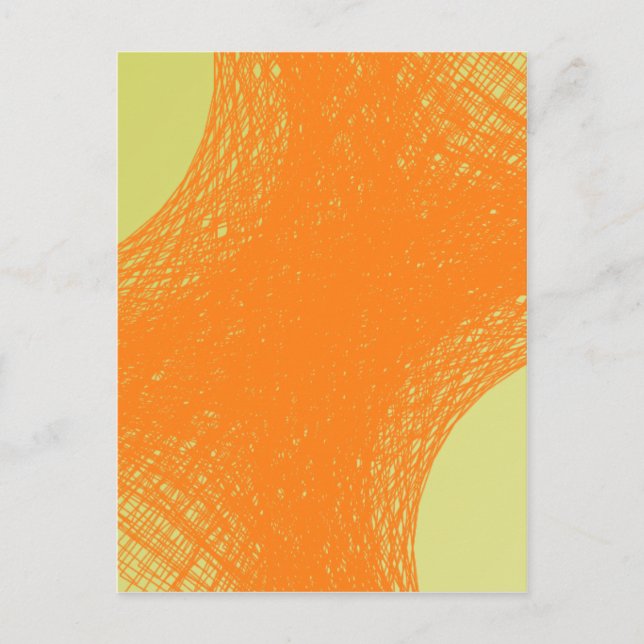 funky orange color postcard (Front)