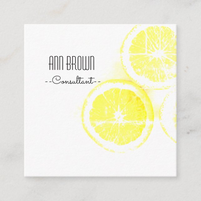 Funky Orange Organic Feel Business Card (Front)