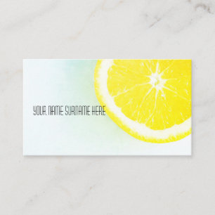 Funky Orange Organic Feel Business Card