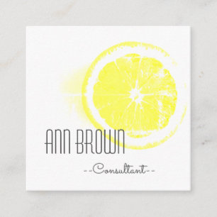 Funky Orange Organic Feel Business Card