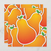 Funky orange pear (Front/Back)