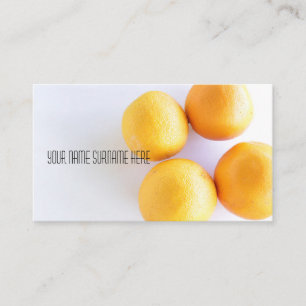 Funky Oranges Organic Feel Business Card