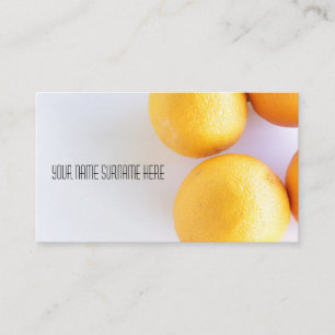 Funky Oranges Organic Feel Business Card