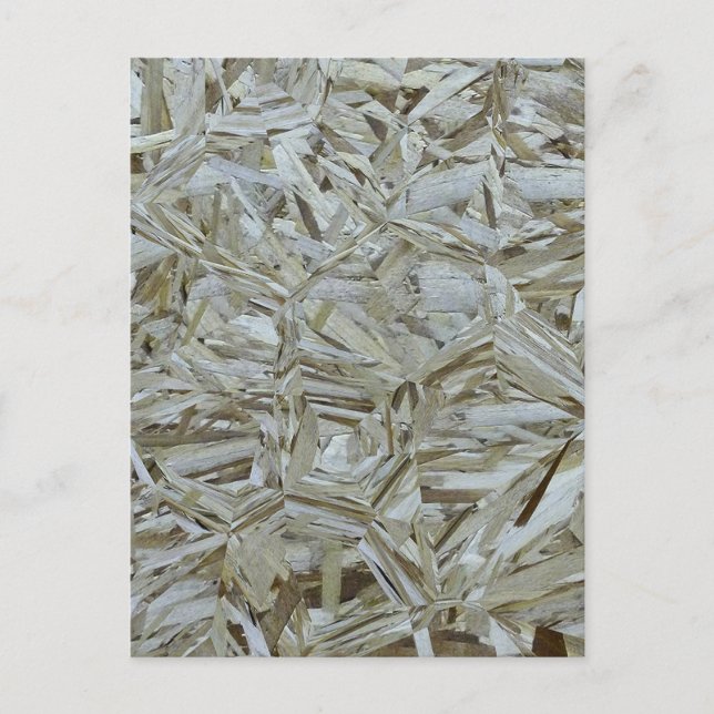 Funky OSB Texture Construction Chipwood Postcard (Front)