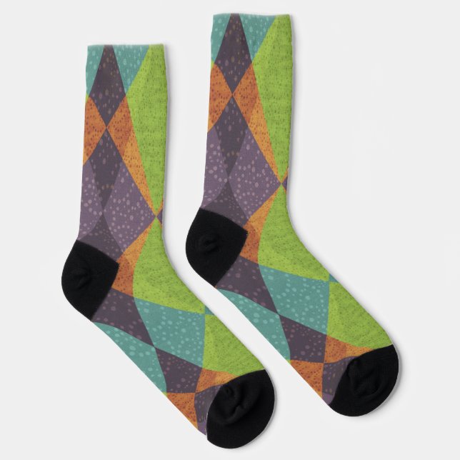 Funky Oxford Crew Socks (Right)