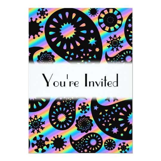 Funky Paisley Design. Card
