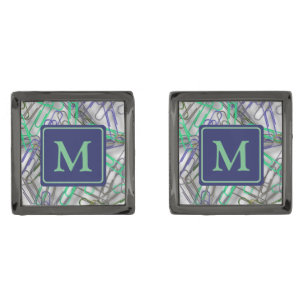 Funky Paperclips Monogram Cufflinks