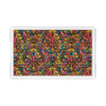 Funky pattern acrylic tray