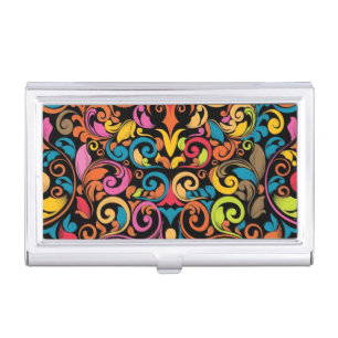 Funky pattern business card holder